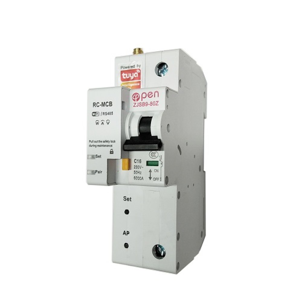 TUYA Smart 1-Pole Circuit Breaker Wi-Fi, RS485, 16A